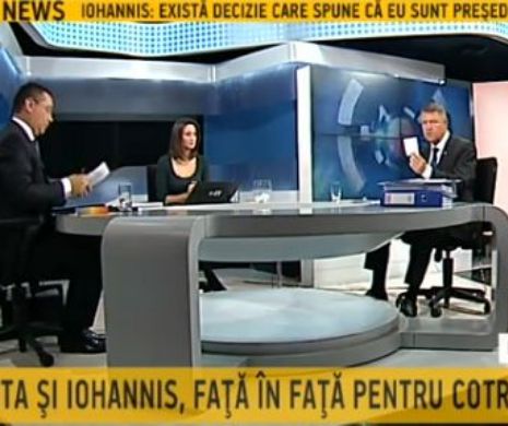 A doua dezbatere la prezidențiale: Iohannis a prezentat un talon de pensie de 4 lei; Ponta: Pensia se completează de la bugetul de stat