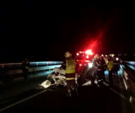 Accident cu cinci victime pe podul de la Albina
