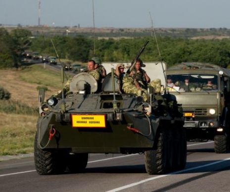 Administrația de la KIev: Rusia a trimis ZECI de camioane cu ECHIPAMENT MILITAR în estul Ucrainei