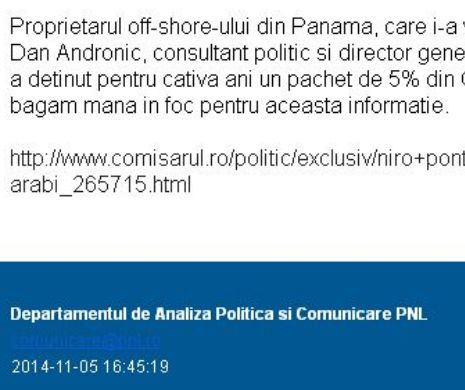 Dan Andronic: PNL-ul lui Iohannis face o campanie mizerabilă folosind afirmaţii despre care ei ştiu că sunt mincinoase. Îi voi da în judecată