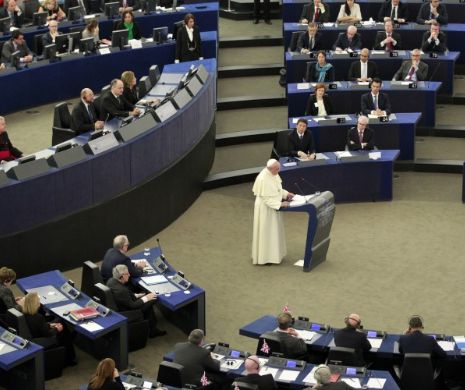 Papa Francisc, în plenul PE: „Vedem o Europă bunică, nu una fertilă”