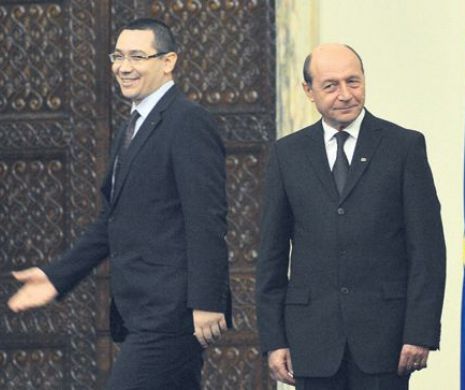 Traian Băsescu l-a invitat pe premier la discuţii "în camera alăturată"