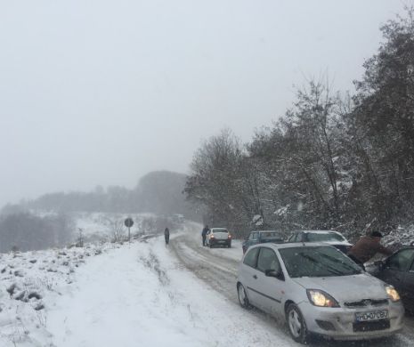 Drumuri ÎNCHISE în Banat la prima zăpadă