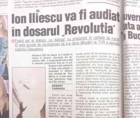 Memoria EVZ. Ion Iliescu va fi audiat în dosarul „Revoluția”