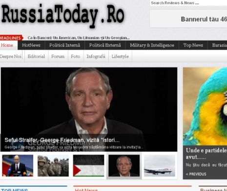 RT: Site-ul Russiatoday.ro nu este afiliat la reţeaua rusă de televiziune, care nu are planuri imediate de a deschide operaţiuni sau afilieri în România