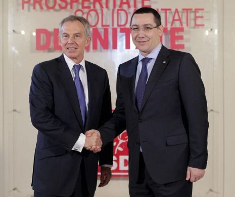 Tony Blair, discuții cu Victor Ponta la Guvern