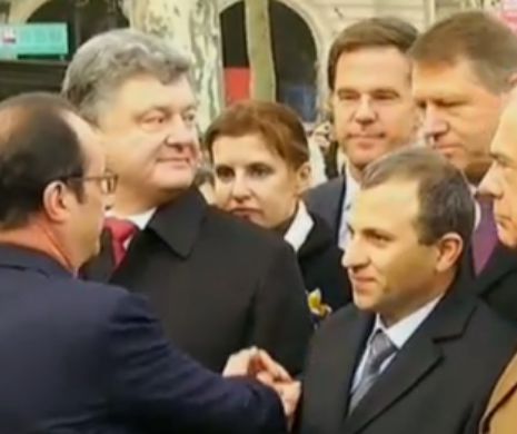 Ce au discutat Klaus Iohannis și Francois Hollande în fața Palatului Elysee