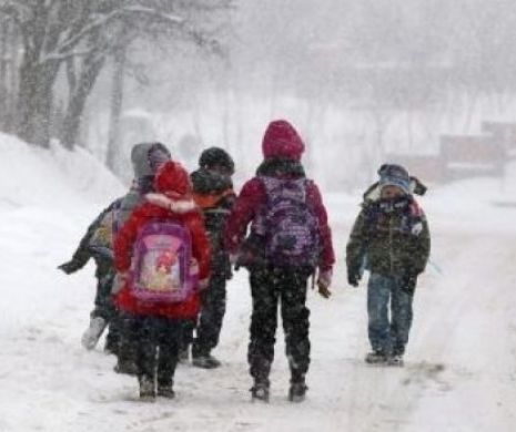 Mai multe școli din județele Alba și Cluj sunt închise din cauza condițiilor meteo
