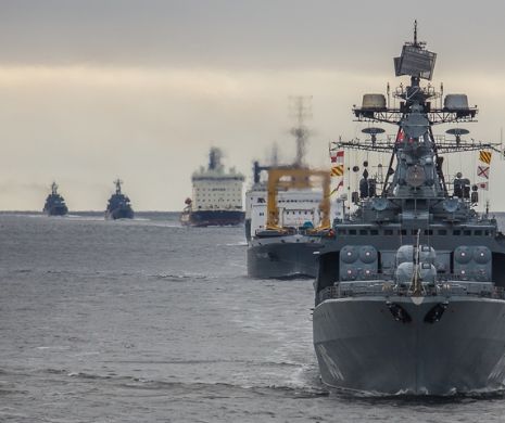 Mișcări de trupe în Marea Nordului. Imagini cu o caravană de nave de RĂZBOI rusești | Galerie Foto