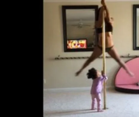 Un dans senzual în fața fetiței de doi ani stârnește controverse pe internet.VIDEO