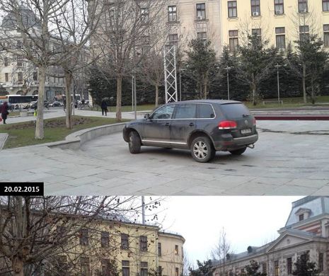 Acesta este cel mai NESIMŢIT şofer din Bucureşti. Este incredibil unde şi-a parcat JEEP-ul