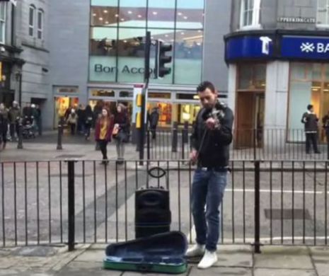 Remus Stana, românul care cucereşte cu vioara pe ”Străzile” din Scoţia | VIDEO