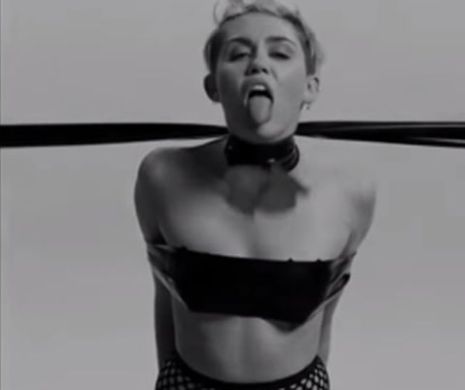 ȘOCHEAZĂ din nou. Miley Cyrus își prezintă clipul SADO-MASOCHIST la un Festival de film EROTIC | GALERIE FOTO