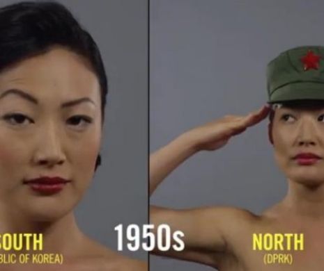100 de ani de frumuseţe în Coreea: Diferenţele dintre Nord şi Sud | VIDEO VIRAL