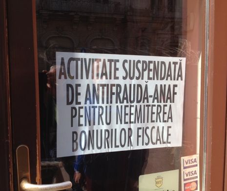 ANAF a paralizat Clujul. Zeci de magazine sunt închise iar pe UȘI au fost lipite afișe de către ANTIFRAUDĂ