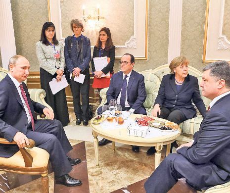 Hollande, Poroşenko, Putin şi Merkel au constatat progrese în implementarea Acordului de la Minsk