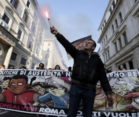 Roma: Demonstrație  a neofașcistilor italieni împotriva imigrației