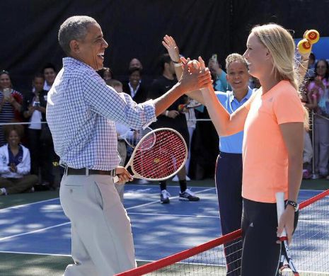 Barack Obama și-a măsurat forțele cu o tenismenă din TOP 10 WTA