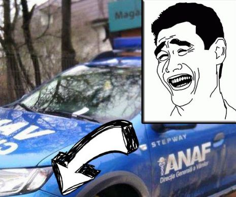 Ce a putut sa pateasca o masina a ANAF-ului intr-o parcare din Bucuresti!