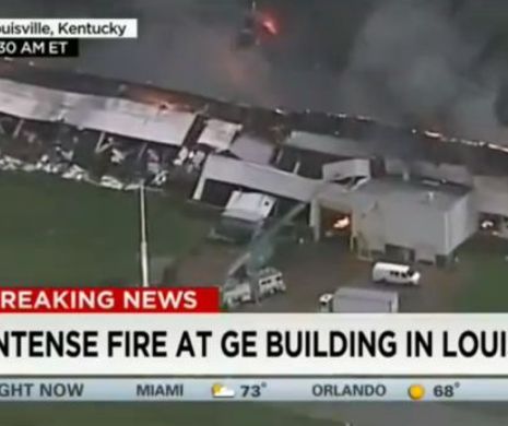 Incendiu masiv la un depozit al companiei General Electric în SUA | VIDEO