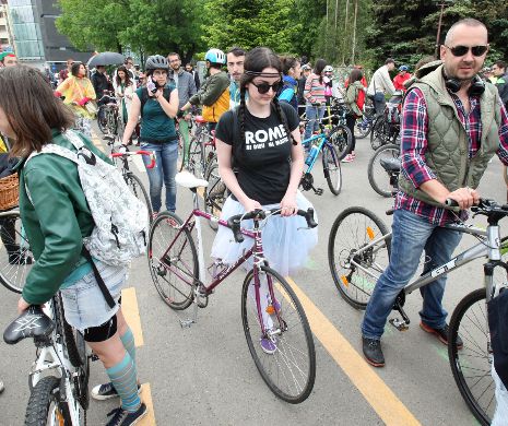 Marșul bicicliștilor împotriva neaplicării măsurilor de siguranță rutieră