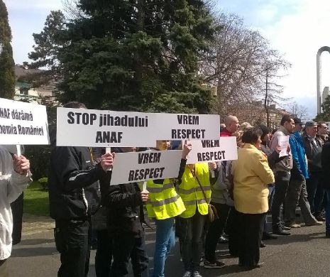 Protest la Constanţa-“STOP Jihadului ANAF”