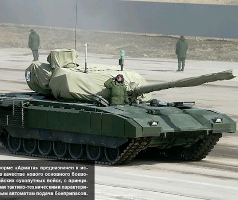 Rusia și-a prezentat ARMA SECRETĂ: prima fotografie cu Tancul T-14 Armata!