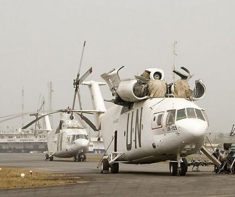 Cum arată elicopterul GIGANT care poate transporta un avion Tupolev - 134 | GALERIE FOTO
