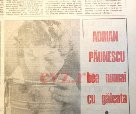 Memoria EVZ. Adrian Păunescu obișnuia să bea direct din frapieră