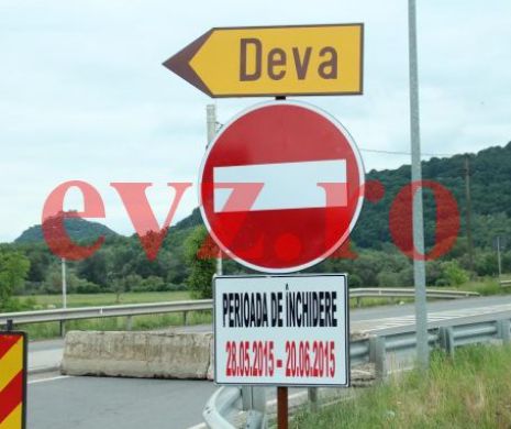 Podul de la capătul autostrăzii Sibiu – Deva este ÎNCHIS total