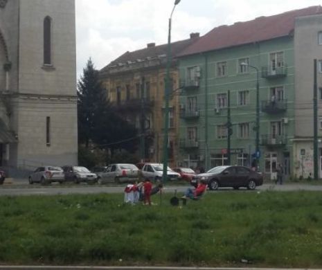 Reporterii EVZ transmit: Acţiune de protest inedită la Timişoara, de 1 Mai / FOTO
