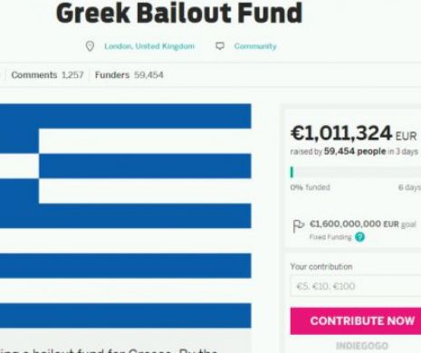A ÎNNEBUNIT lumea. Mii de oameni DONEAZĂ bani pentru a SCOATE Grecia din faliment