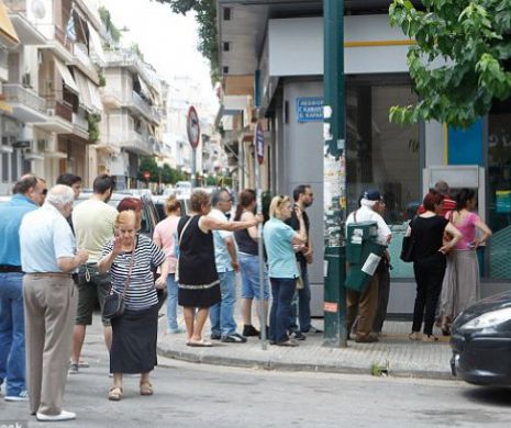 Grecia: Băncile se închid până la 6 iulie; Retragerile de la bancomate limitate la 60 de euro pe zi. Băncile grecești din România nu vor fi afectate