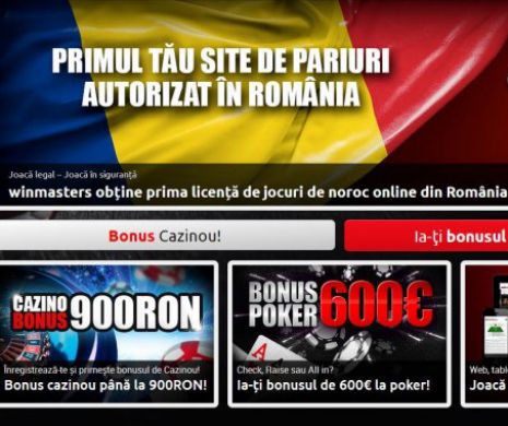 10.000 de români au decis să parieze LEGAL pe winmasters.com, în doar două săptămâni de la lansare
