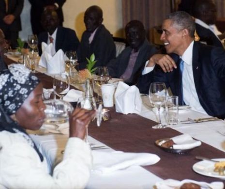 Barack Obama a luat masa cu bunica adoptivă şi cu sora vitregă, în Nairobi | Video