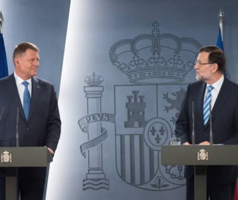 CORESPONDENȚĂ DIN MADRID. Klaus Iohannis și Mariano Rajoy vor susține o conferință de presă