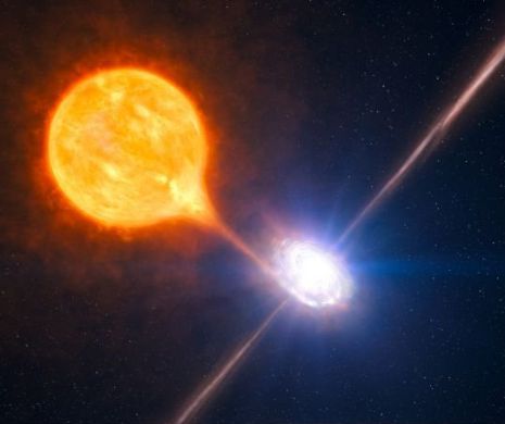 Descoperire fascinantă: O stea dintr-un sistem binar îşi canibalizează steaua parteneră