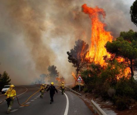 INCENDIILE fac ravagii în Spania: Peste 10.000 de hectare de vegetație în Andaluzia, distruse