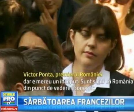 Kovesi şi-a dat ochii peste cap şi a zâmbit ironic în timpul discursului lui Ponta