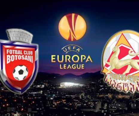 LIGA EUROPA. FC Botoșani - Spartaki Tskhinvali, 1-1. Moldovenii s-au făcut de râs la debutul în cupele europene