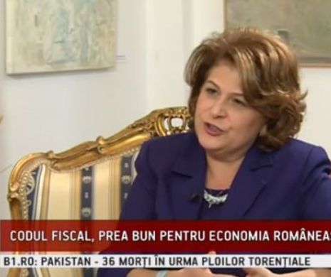 Rovana Plumb, la emisiunea ”Lumini și umbre”: Miniștrii de finanțe din țările UE nu s-au opus Codului fiscal