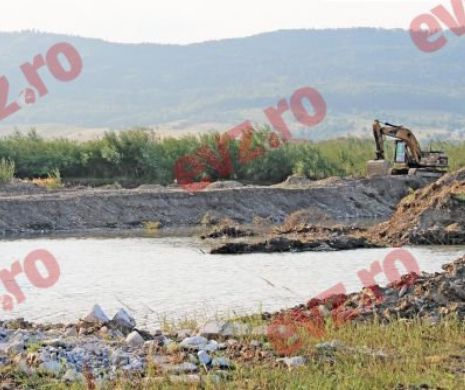 Campanie EVZ România otrăvită. Goana după bani schimbă hidrologia țării! Dezastru ecologic. „Hoții” de pietriș transformă un râu de munte într-o baltă puturoasă