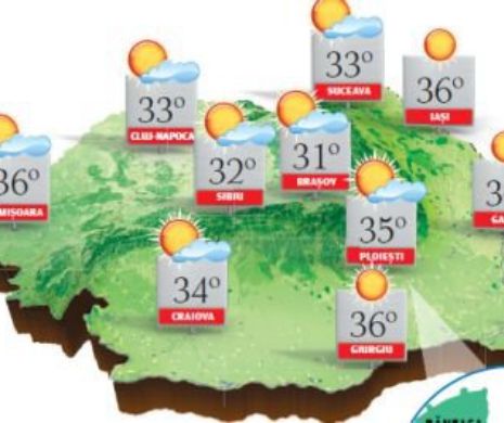 PROGNOZA METEO. Caniculă în toată țara: indicele de temperatură-umezeală, peste pragul critic!