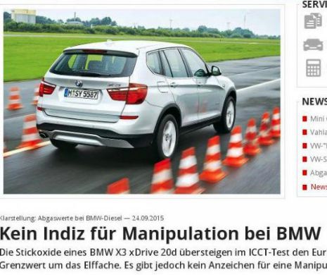 BMW îşi revine pe bursă după ziua de ieri. Auto Bild neagă existenţa unor dovezi clare