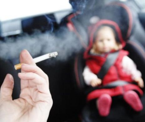 Legea care INTERZICE fumatul în maşinile în care sunt şi minori