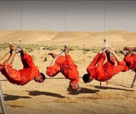 Noua executie filmata a jihadistilor. Este infiorator ce le-au facut acestor luptatori dupa ce i-au legat cu lanturi