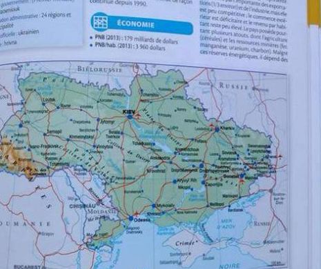 GAFĂ de proporţii sau gest intenţionat? Un atlas francez plasează Crimeea în sânul RUSIEI. Reacţie furibundă a ambasadelor