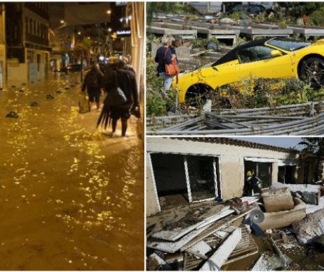 Imaginile dezastrului. Inundaţiile fac RAVAGII în Franţa. 16 MORŢI şi 3 oameni dispăruţi după. Primarul din Cannes: Maşinile au fost duse în mare. E spectaculos” | VIDEO