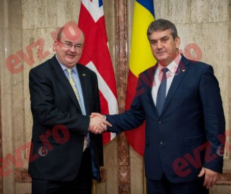 ÎNTÂLNIRE STRATEGICĂ la sediul MAI. Vicepremierul Gabriel Oprea s-a întâlnit cu ambasadorul Marii Britanii. PLANURI de luptă împotriva INFRACTORILOR ROMÂNI