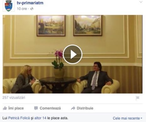 ”PREMIERĂ” NAȚIONALĂ. Robu și-a făcut TV online